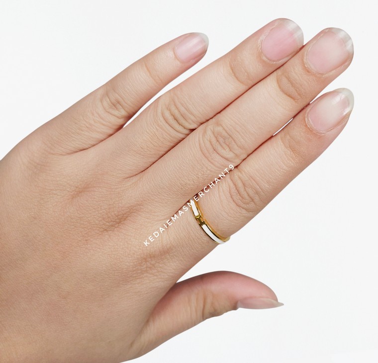 Merchant9 Cincin Emas H White L:0.25CM (HARD GOLD)