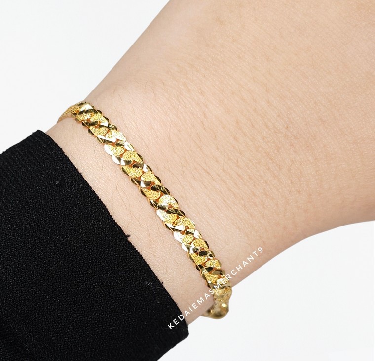 Merchant9 Rantai Tangan Gajah Pasir Padu L:0.4CM