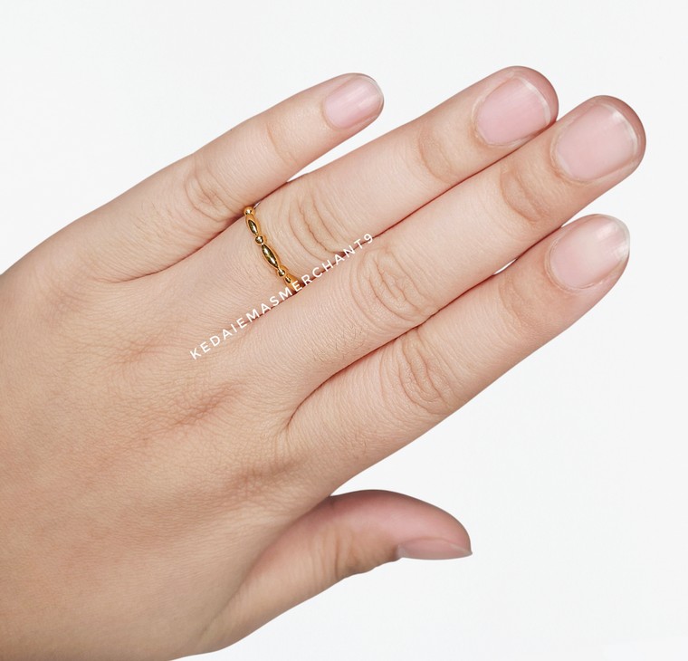 Merchant9 Cincin Emas Minimalist Cekmek Bubble