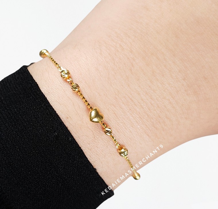 Merchant9 Rantai Tangan Box Chain Candy Mix Love L:0.45CM