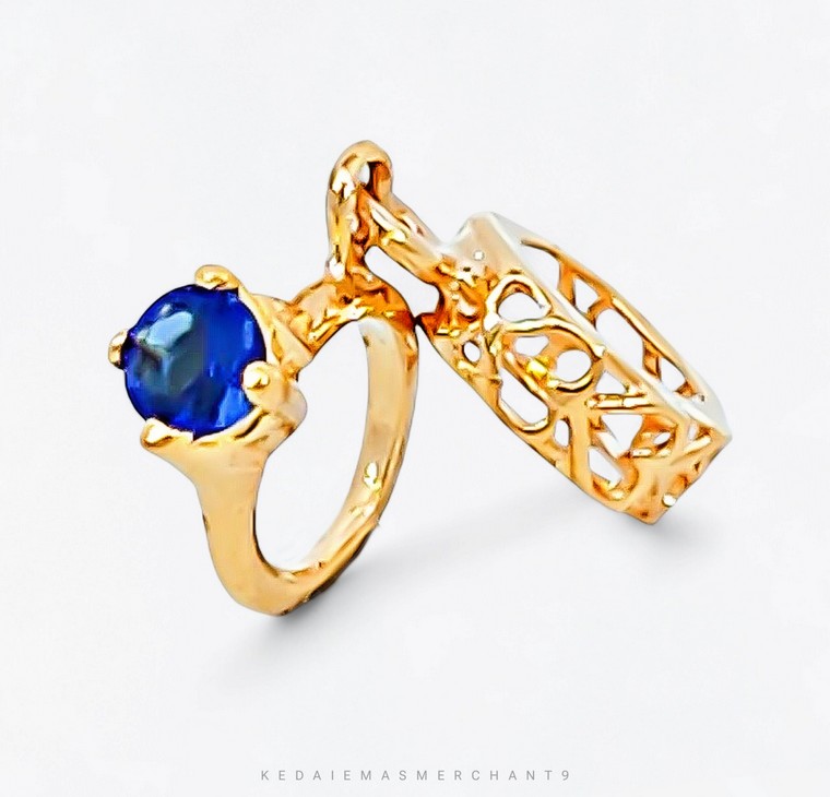 Merchant9 Charm Ring Permata Blue