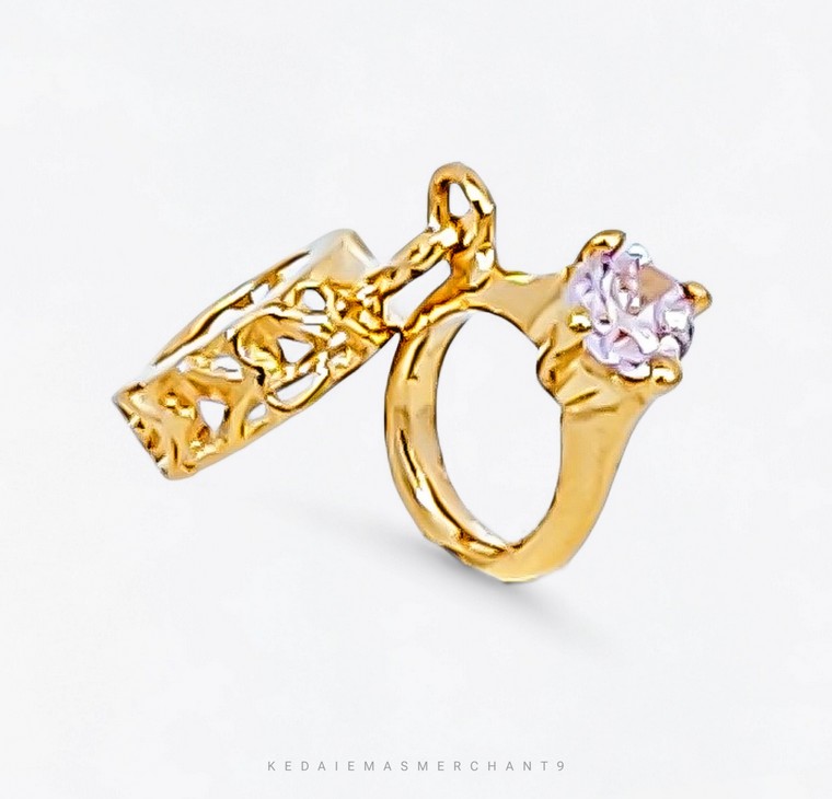 Merchant9 Charm Ring Permata Pink