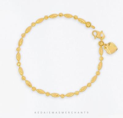 Merchant9 Rantai Tangan Biji Ketumbar Biji Sawi L:0.3CM