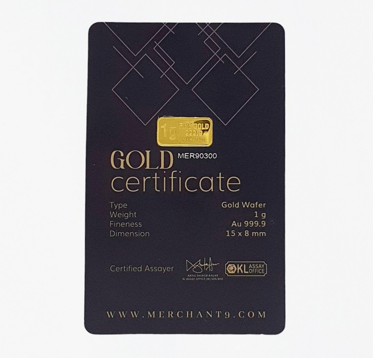 Merchant9 Merchant9 Gold Bar Dark Blue 1G