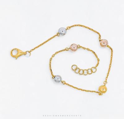 Merchant9 Rantai Kaki Sauh Pearl 3C L:0.6CM