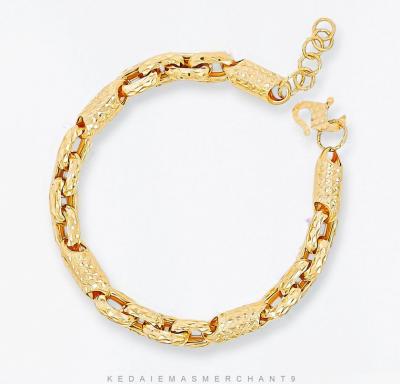 Merchant9 Rantai Tangan Sauh Buluh Dimensi L:0.7CM
