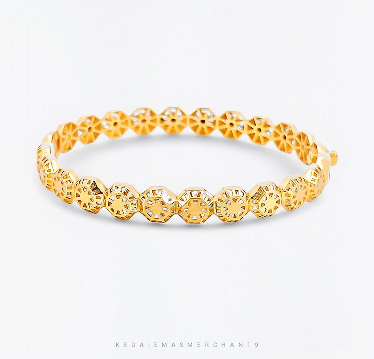 Merchant9 Gelang Aurelie Honeycomb Boba 3C L:0.7CM