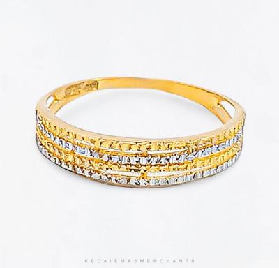 Merchant9 Cincin Emas KLCC 4 Layer Chrome L:0.4CM