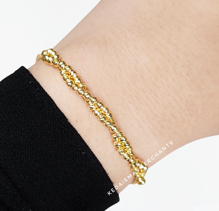 Merchant9 Rantai Tangan Belut Choker Boba Tocang