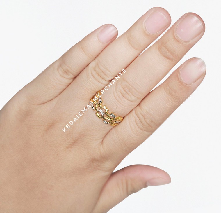 Merchant9 Cincin Emas Veronica 2C L:0.8CM