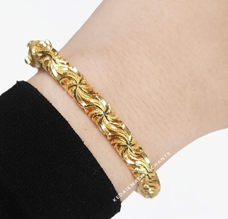 Merchant9 Gelang Oval Chempaka Pasir L:0.6CM