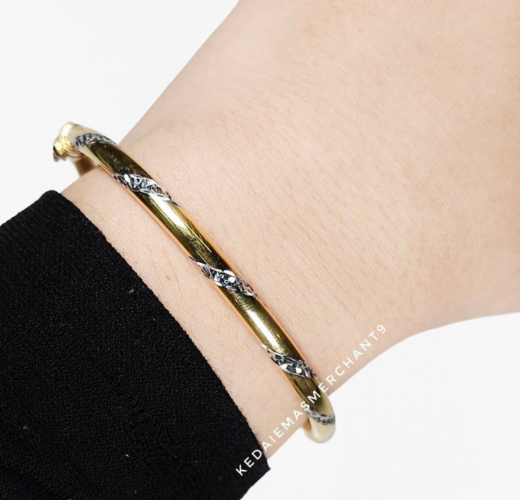 Merchant9 Gelang Stripe Polish Dimensi 2C L:0.4CM