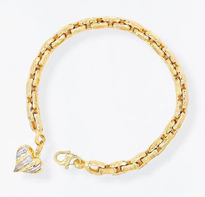 Merchant9 Rantai Tangan Sauh Dimensi Love Gantung Chrome L:0.5CM