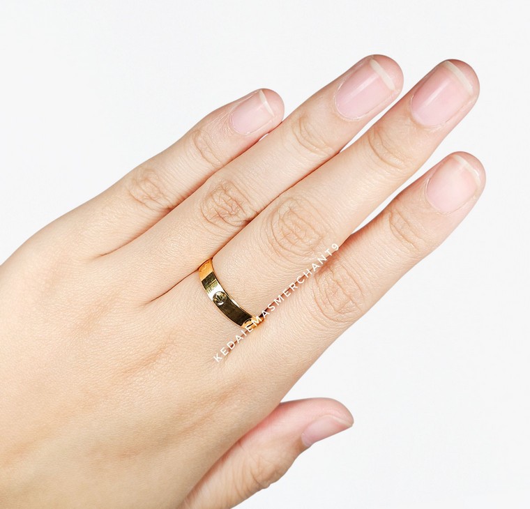 Merchant9 Cincin Emas Belah Rotan Ctier L:0.4CM