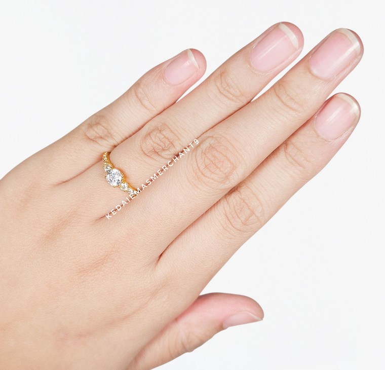 Merchant9 Cincin Emas Permata Cera CR9174