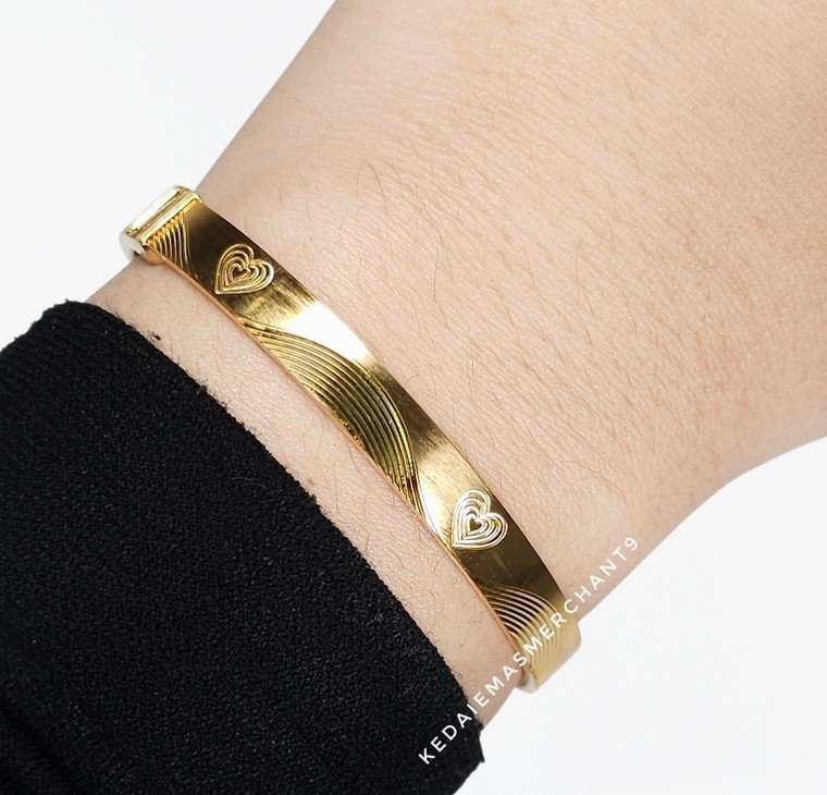 Merchant9 Gelang Wave Love Polish L:0.6CM (Round)