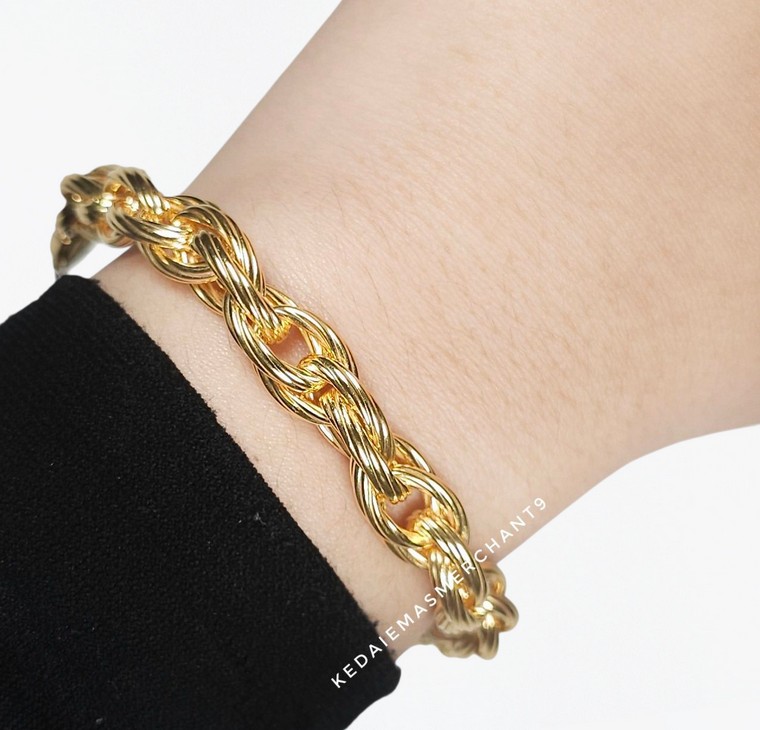Merchant9 Rantai Tangan LEXA Sauh Rope Double L:0.85CM (Hook Lobster)