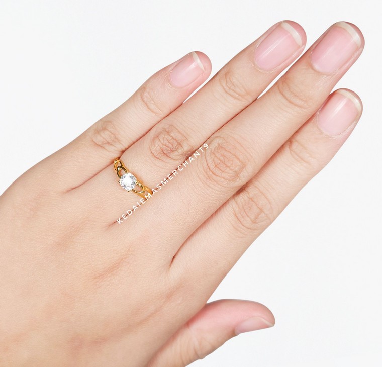 Merchant9 Cincin Emas Permata Cera BR9075