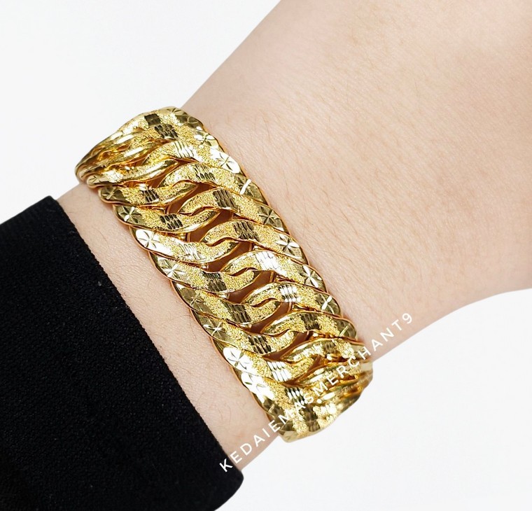 Merchant9 Rantai Tangan Kait 3 Pasir L:1.85CM (KLIP PETAK)