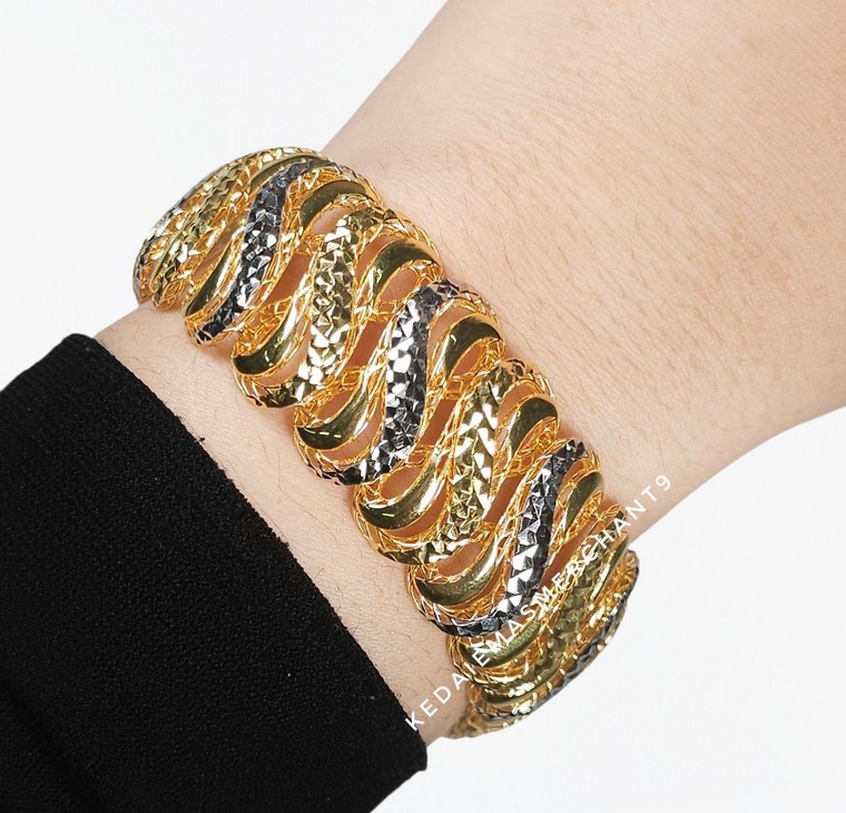 Merchant9 Rantai Tangan Twirl Net 2C L:2.3CM (CANGKUK SLIDE)