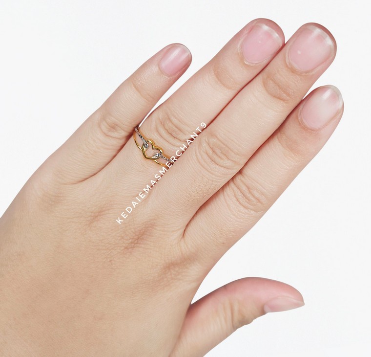 Merchant9 Cincin Emas Love Belt Diamond Cut L:0.6CM