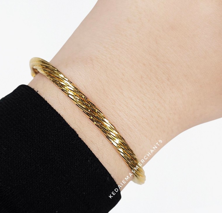 Merchant9 Gelang Cavo Pintal Italian Padu L:0.4CM