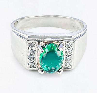 Merchant9 Cincin Perak Batu Hijau