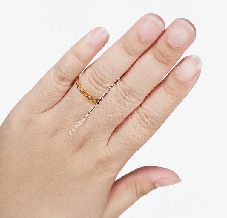 Merchant9 Cincin Emas Tocang Teardrop