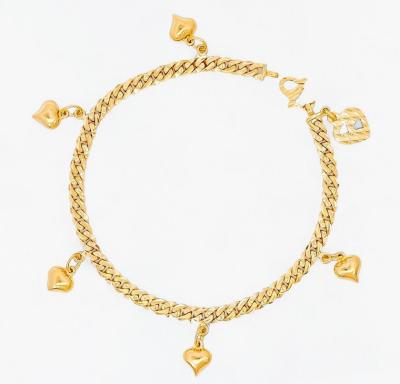 Merchant9 Rantai Tangan Puteri Padu Gantung Love L:0.4CM