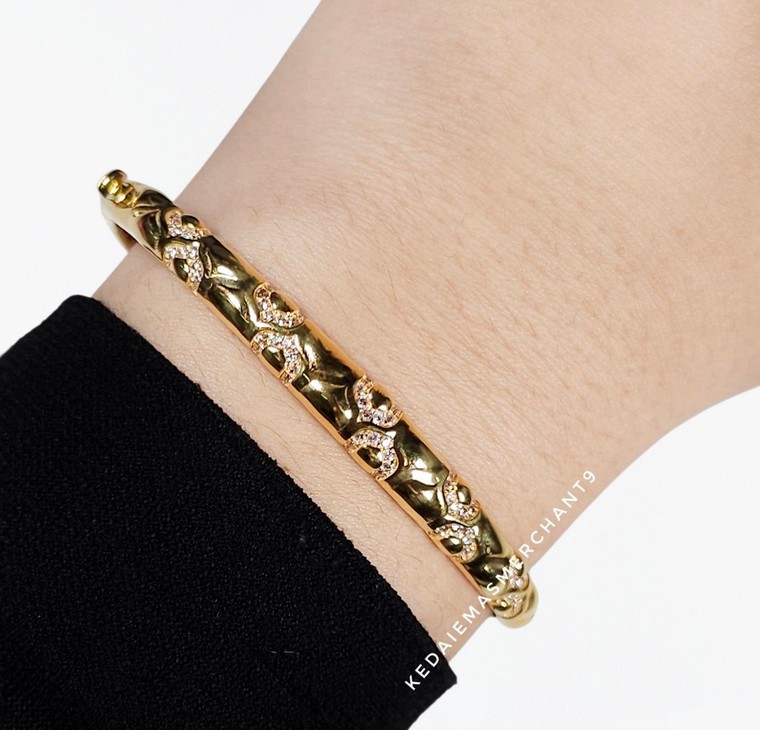 Merchant9 Gelang Lintah Dome Permata L:0.4CM (OVAL)