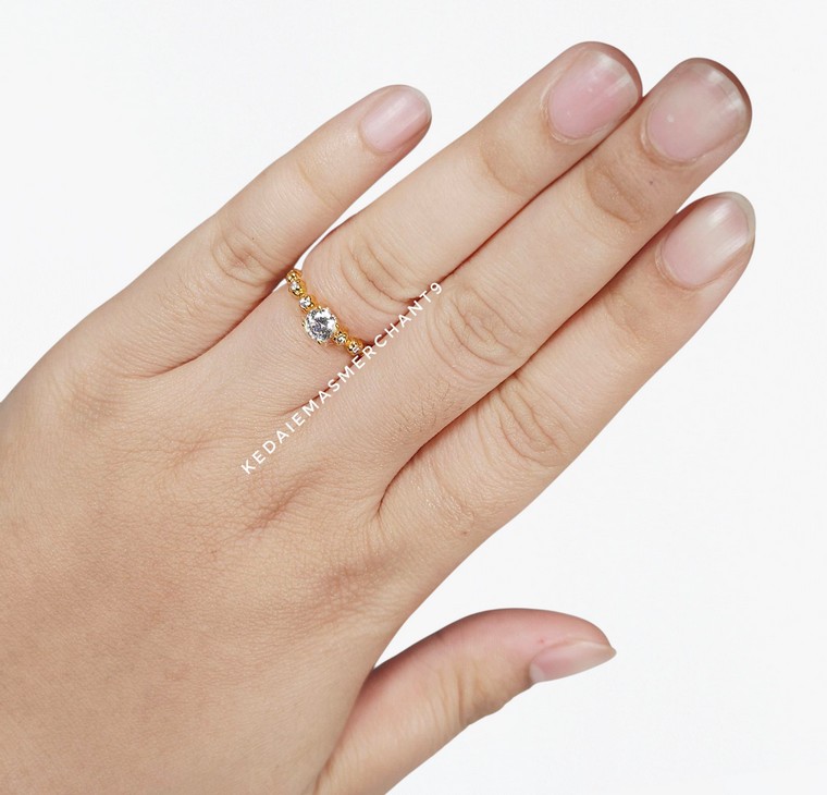 Merchant9 Cincin Emas Permata Cera CR9193
