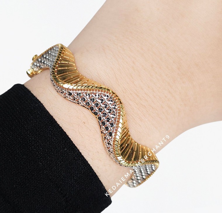 Merchant9 Gelang Wave Diamond Cut 2C L:1CM (Round)