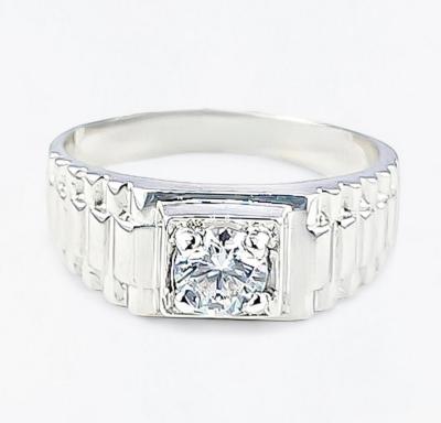 Merchant9 Cincin Perak Batu Putih Rolex