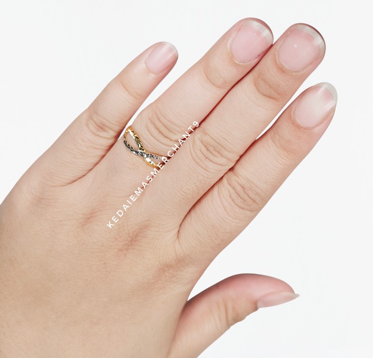 Merchant9 Cincin Emas Tocang Dimensi 2C L:0.55CM