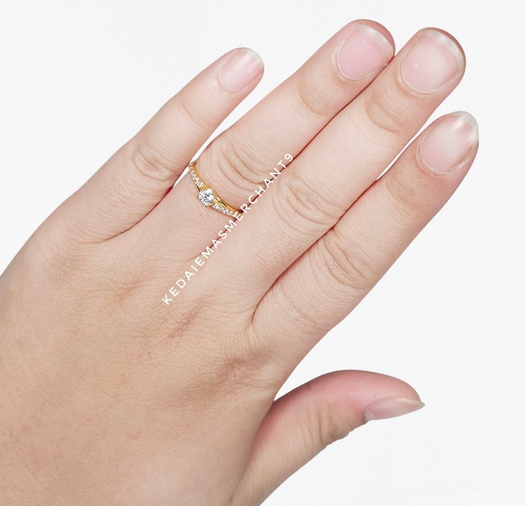 Merchant9 Cincin Emas Permata Cera CR9178