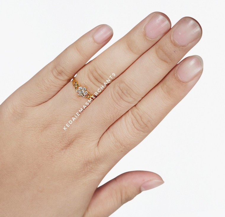 Merchant9 Cincin Emas Permata Cera CR9199