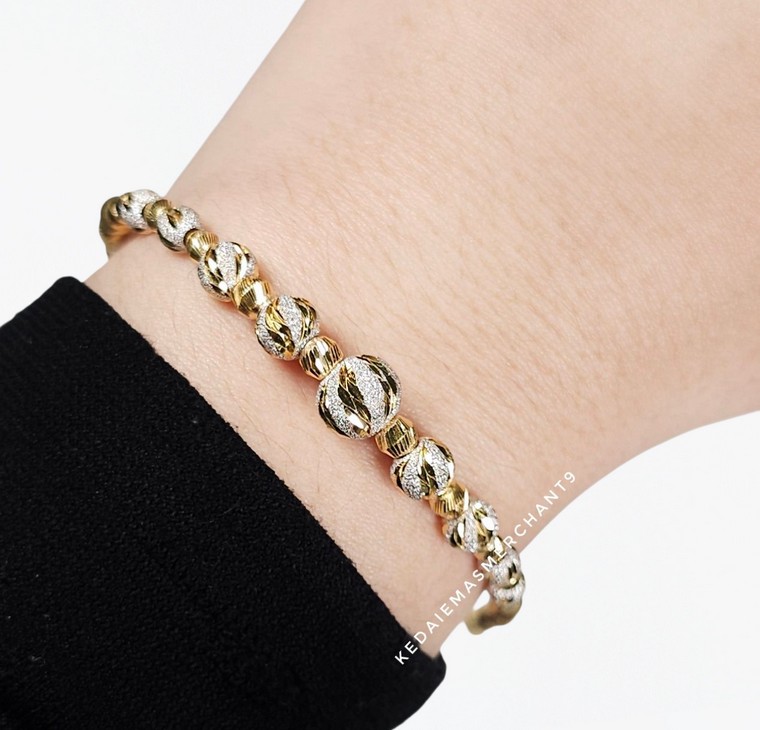 Merchant9 Rantai Tangan Choker Bola Marble 2C L:0.75CM