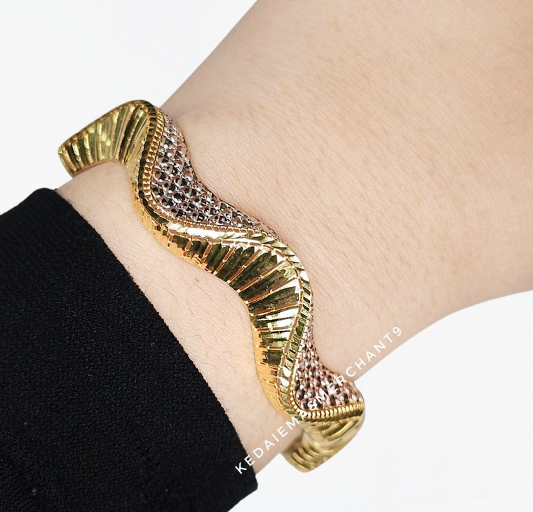 Merchant9 Gelang Wave Diamond Cut 3C L:1CM (Round)
