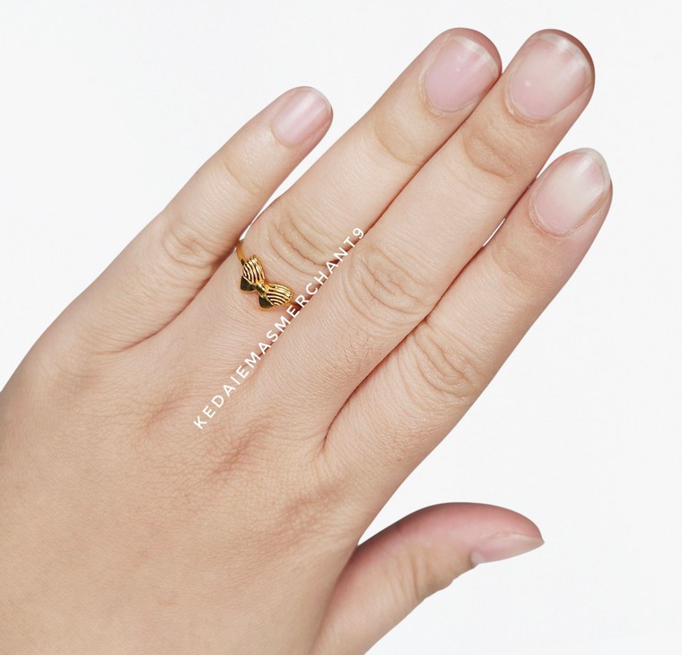 Merchant9 Cincin Emas Ribbon Minimalist