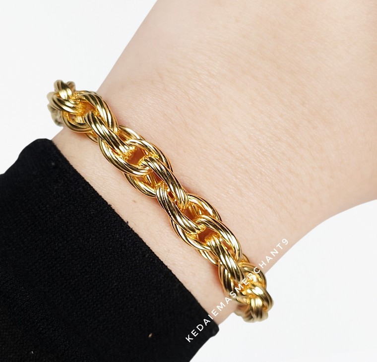 Merchant9 Rantai Tangan Sauh Rope Double L:0.8CM