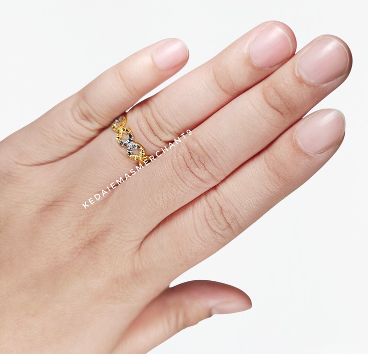 Merchant9 Cincin Emas Tanjung Dimensi 2C L:0.55CM