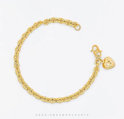 Merchant9 Rantai Tangan Polo Love Gantung L:0.25CM
