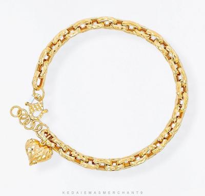 Merchant9 Rantai Tangan Sauh Dimensi Love Gantung L:0.4CM