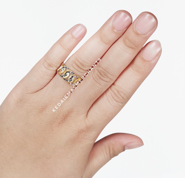 Merchant9 Cincin Emas Circle Pasir Dimensi 2C L:0.85CM