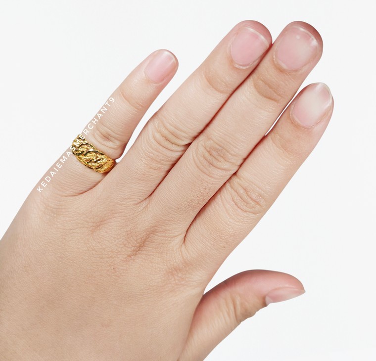 Merchant9 Cincin Emas Kait Pasir L:0.8CM