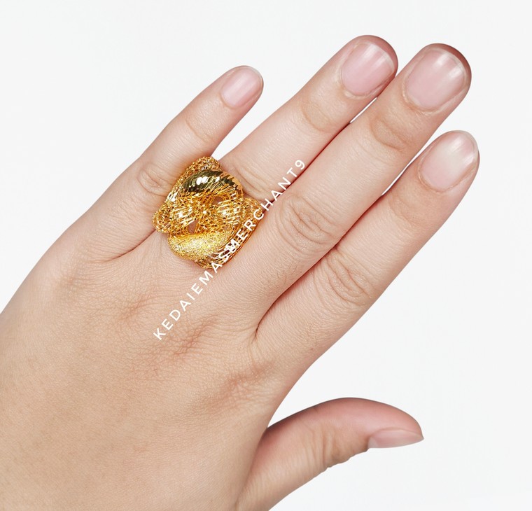 Merchant9 Cincin Emas Gajah Pasir Dimensi Net L:2.5CM