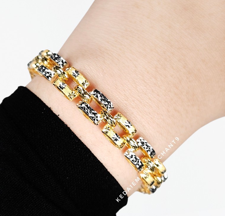Merchant9 Rantai Tangan Veronica Batik Chrome L:0.8CM