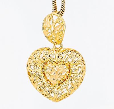 Merchant9 Loket Love Bunga Kerawang L:2CM