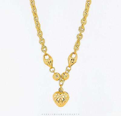 Merchant9 Rantai Leher Polo Choker Love Siput L:0.25CM