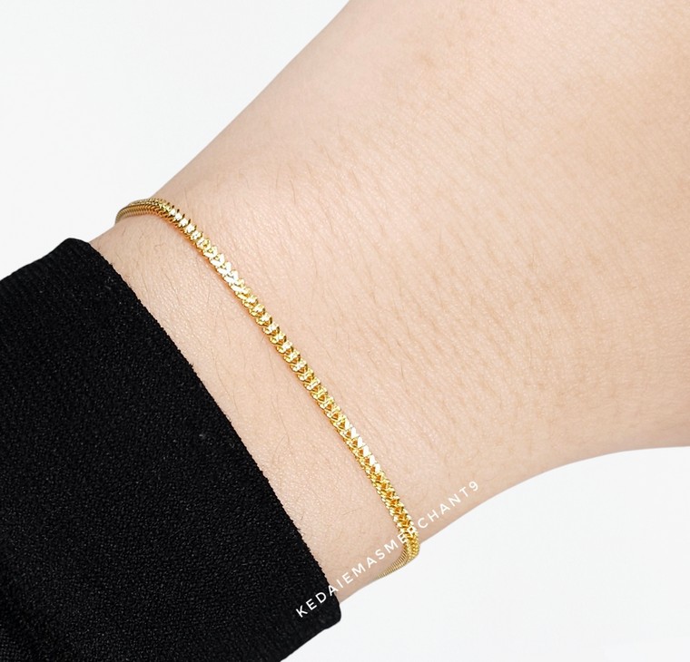 Merchant9 Rantai Tangan Mesin Box Padu L:0.15CM